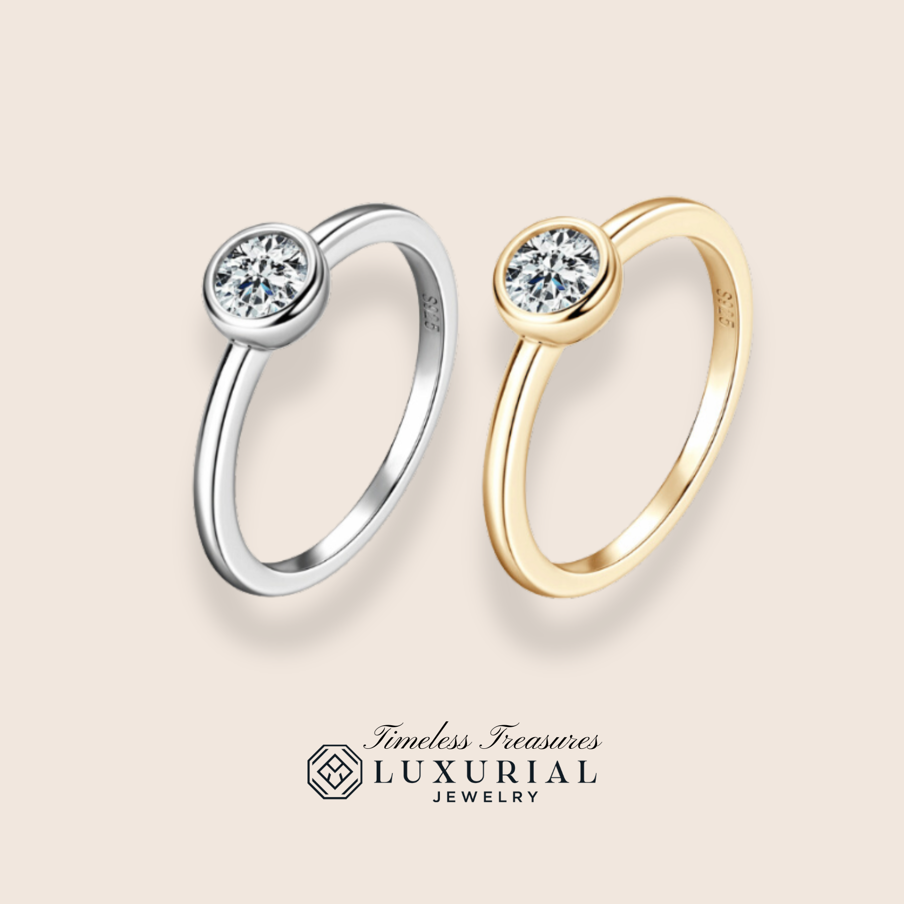 Twinkle 0.5CT Moissanite Ring