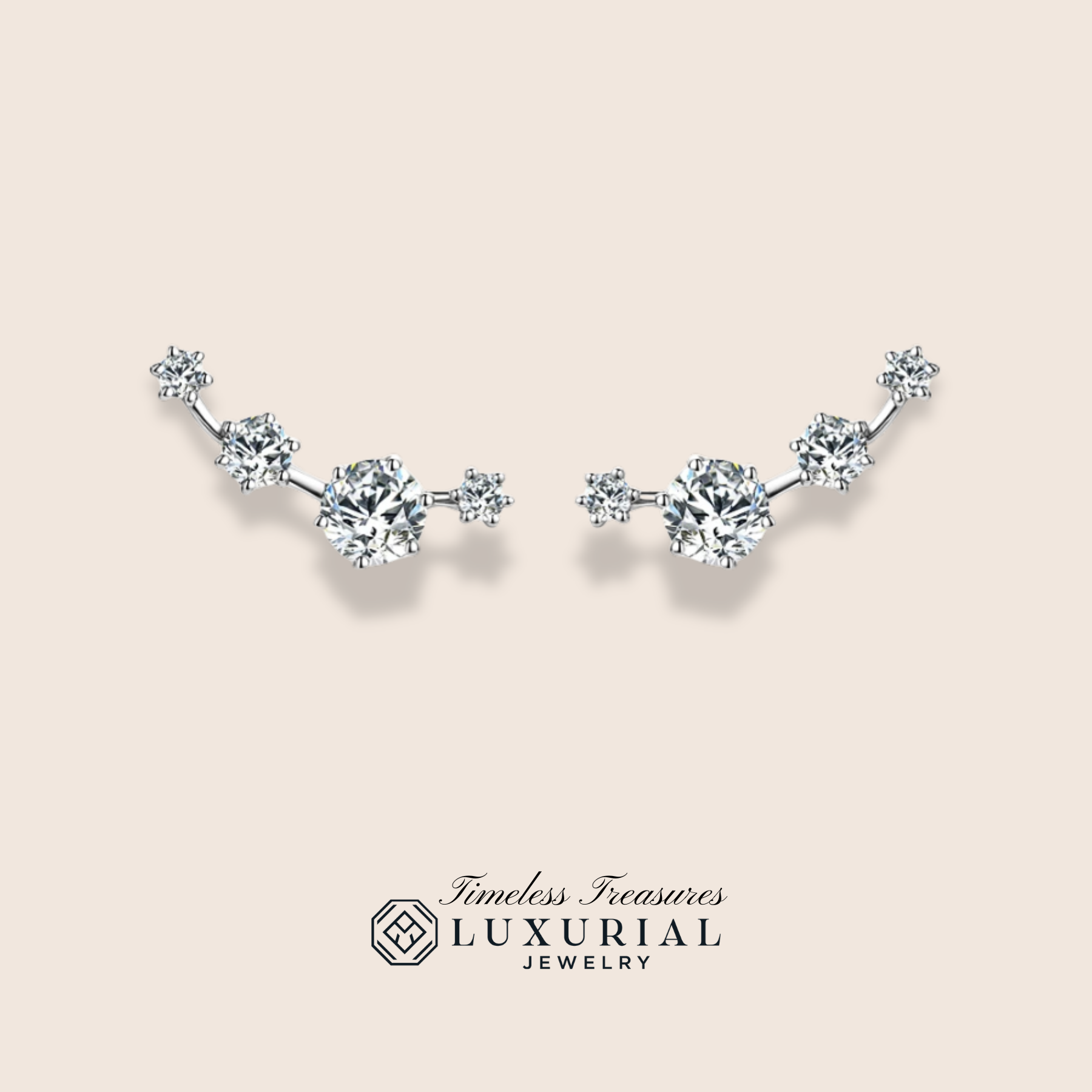 Luminous Charm Moissanite Earrings