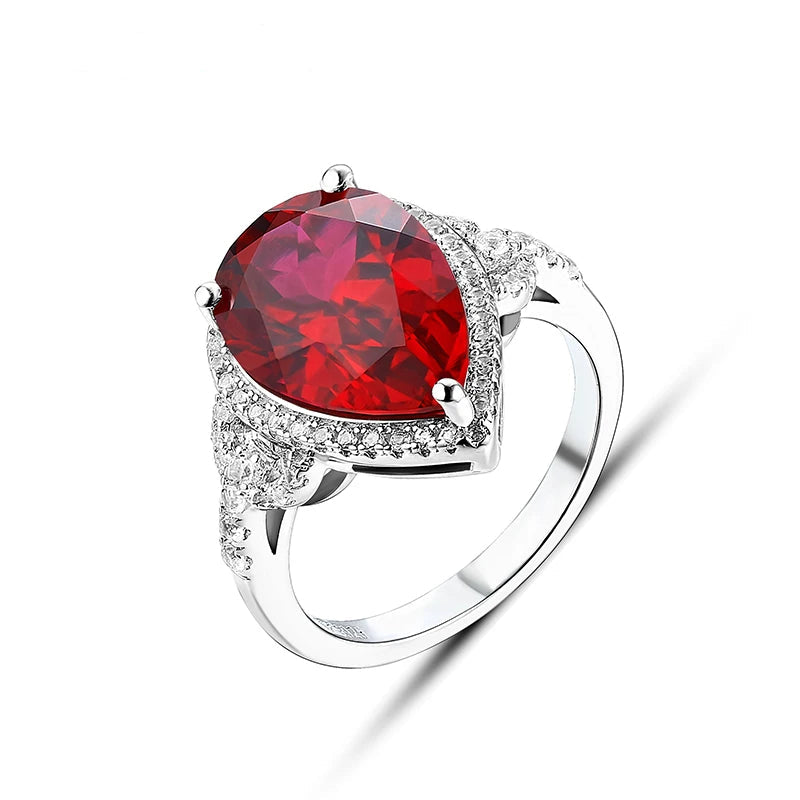 Blue Sapphire Silver Ring