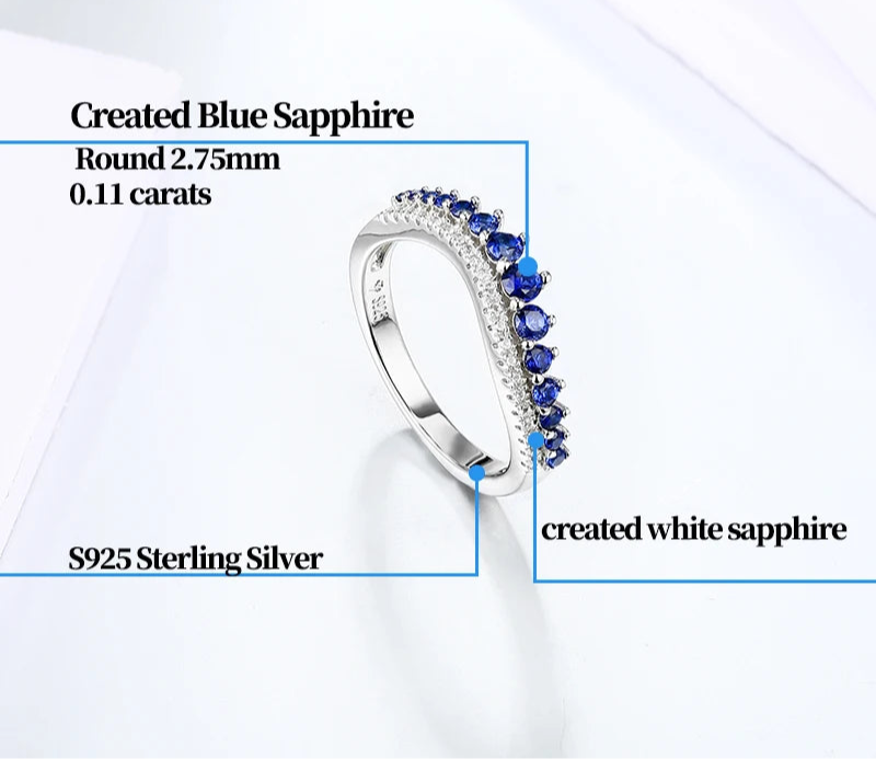 Blue Sapphire Silver Ring