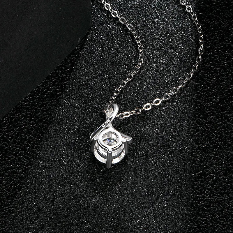 Moissanite Silver Pendant