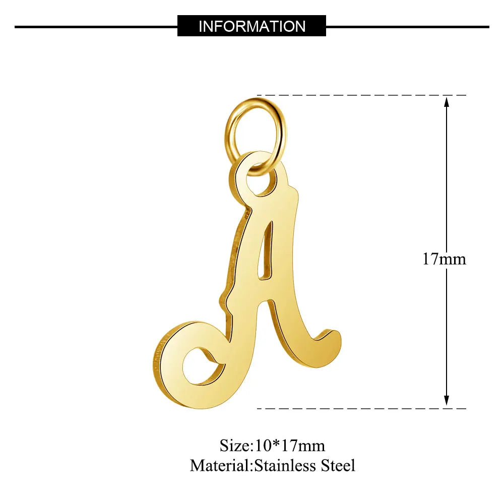 A-Z Luxury Alphabet Pendant Charms for Jewelry