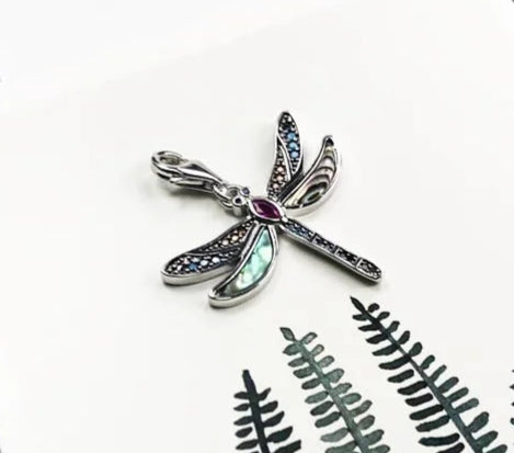925 Sterling Silver Dragonfly Charm Bracelet | Bohemian Summer Jewelry Gift for Women
