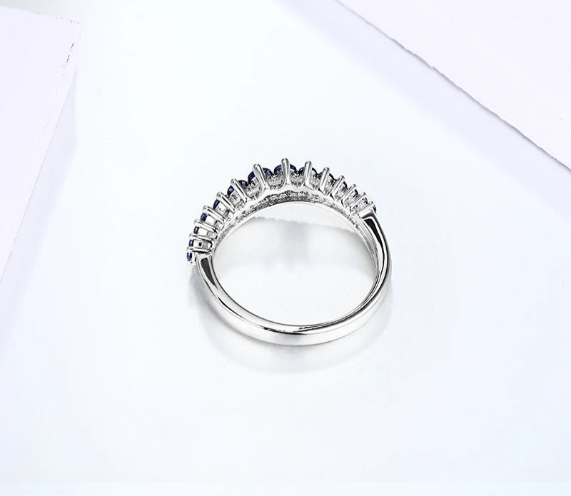 Blue Sapphire Silver Ring