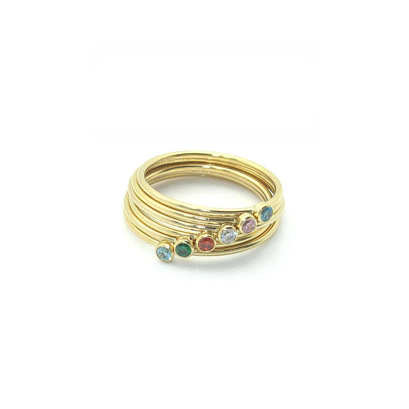 Gold-Filled Boho Handmade Rings – 6 Color Minimalist Stacking Jewelry | Anillos Mujer