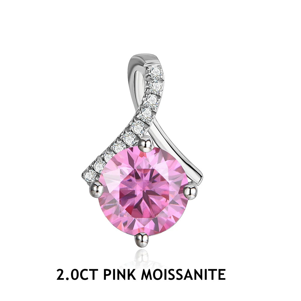 Moissanite Silver Pendant