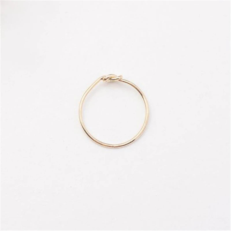 Heart-Shape Gold Ring – 14K Gold-Filled Minimalist Boho Knuckle Ring | Elegant Stacking Jewelry