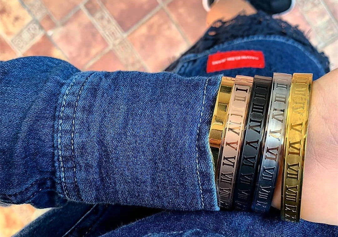 Rhinestone Cufflinks Bracelets