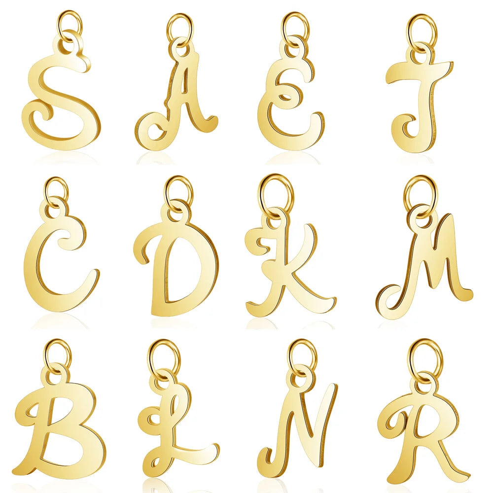 A-Z Luxury Alphabet Pendant Charms for Jewelry