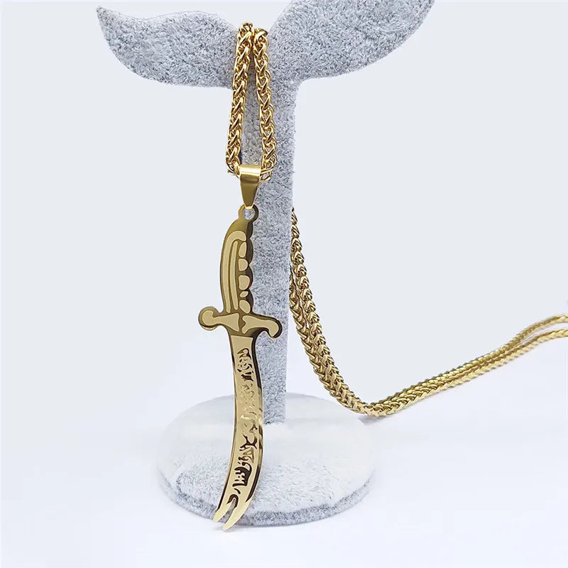 Islam Broadsword Pendant Necklace for Men