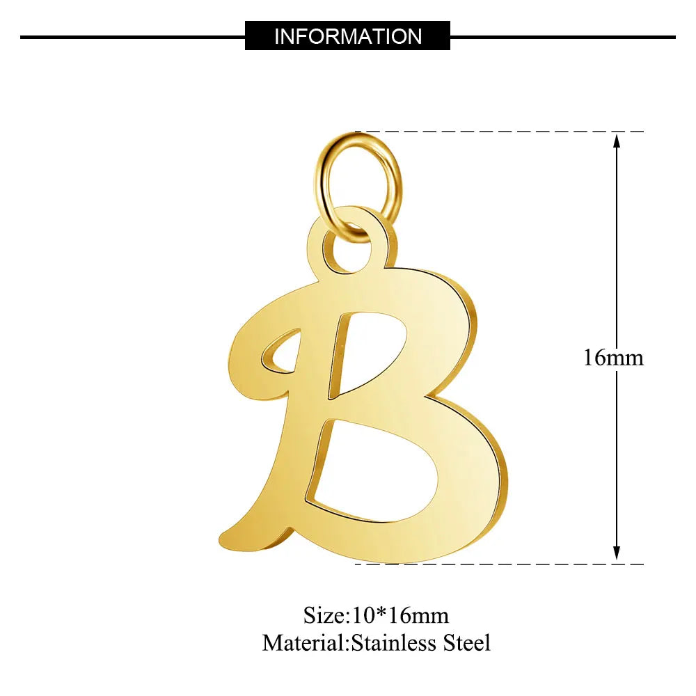 A-Z Luxury Alphabet Pendant Charms for Jewelry