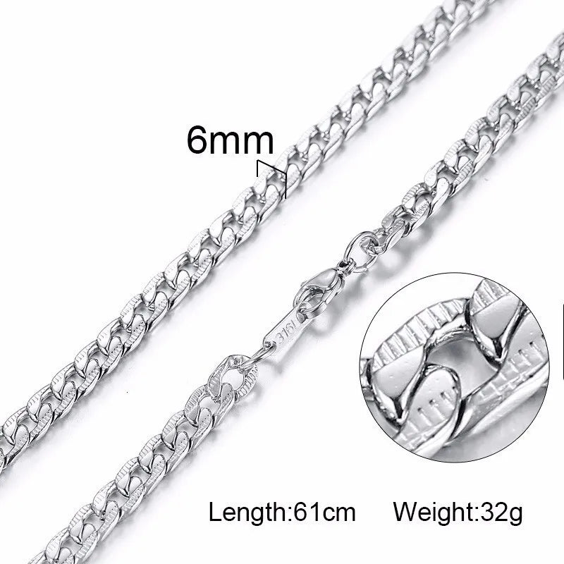 Gold Snake Chain Necklace for Men & Women