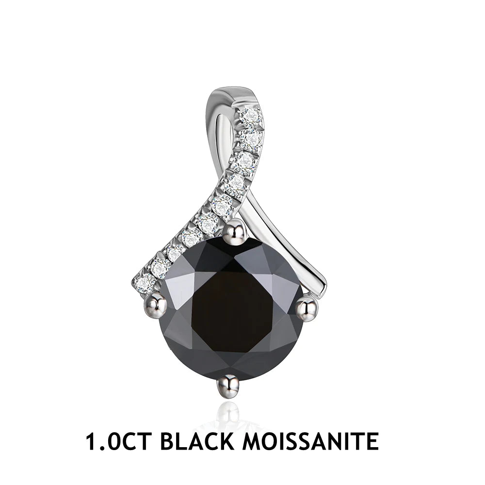 Moissanite Silver Pendant