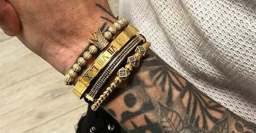 Rhinestone Cufflinks Bracelets