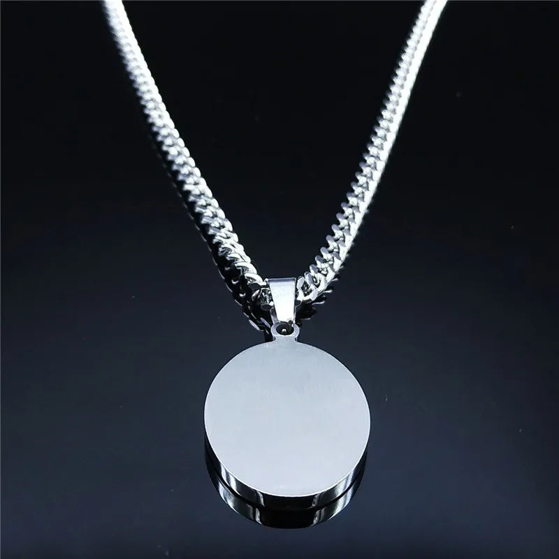 Silver Allah Pendant Necklace