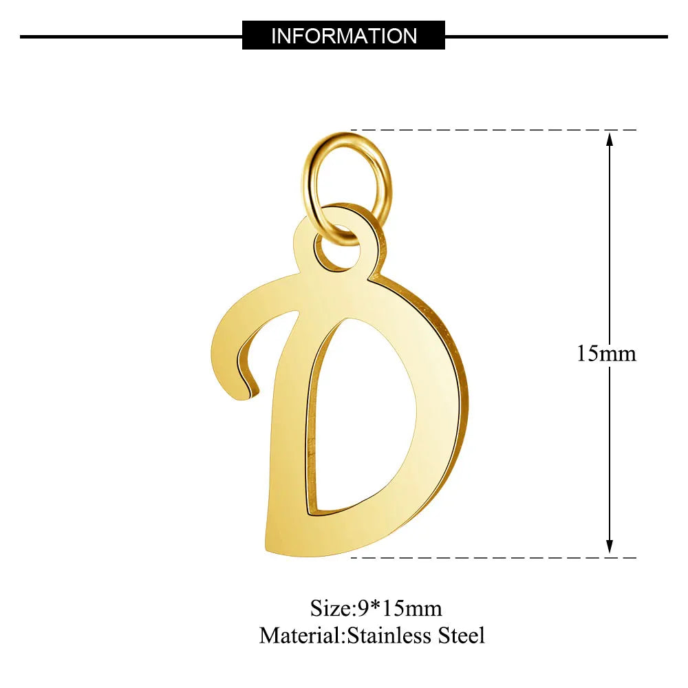 A-Z Luxury Alphabet Pendant Charms for Jewelry