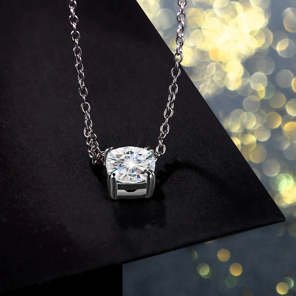 Cushion Cut Moissanite Pendant