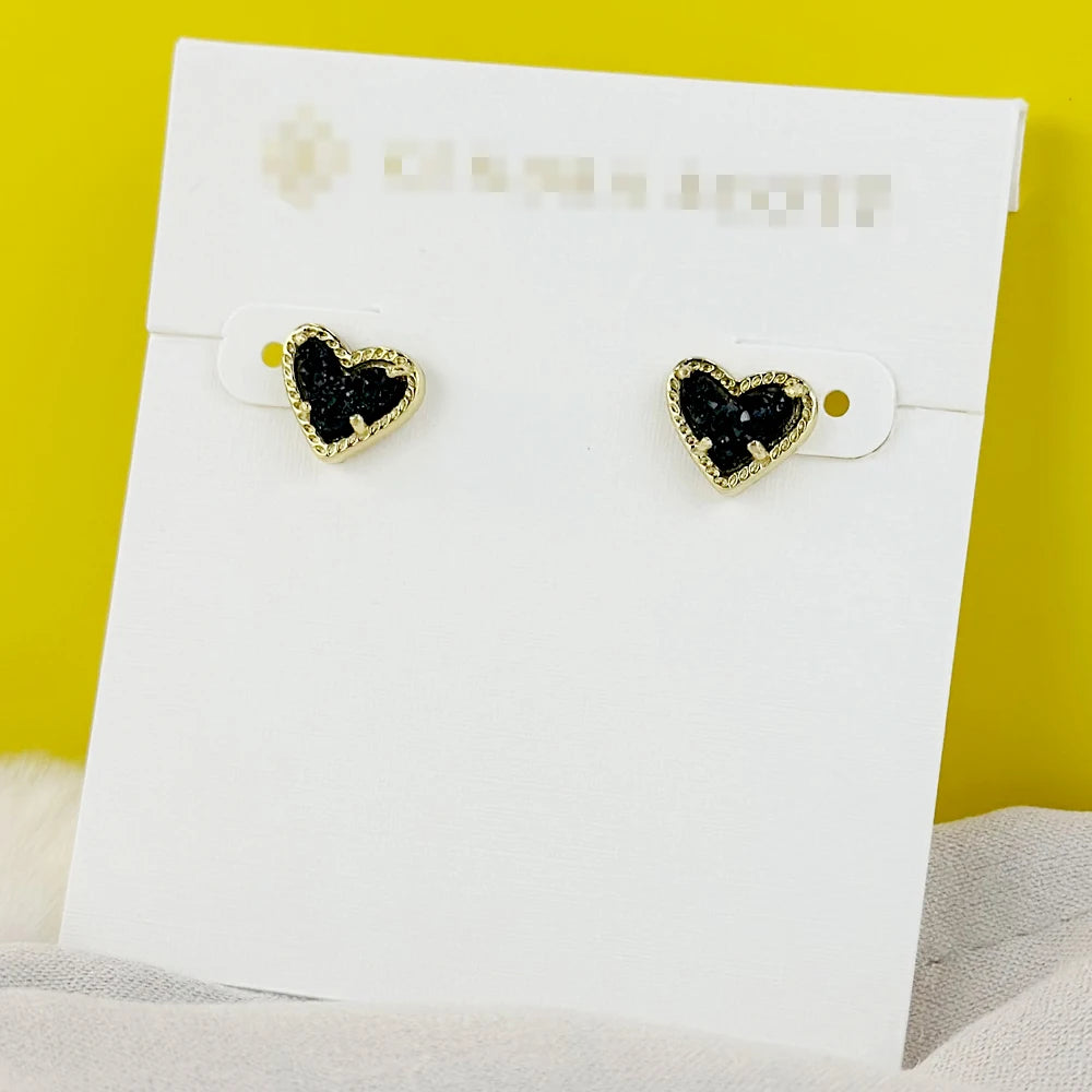 Kendra Scott Gold Heart Stud Earrings
