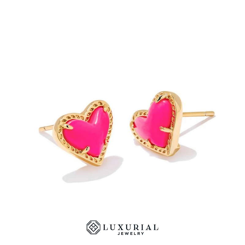 Kendra Scott Gold Heart Stud Earrings