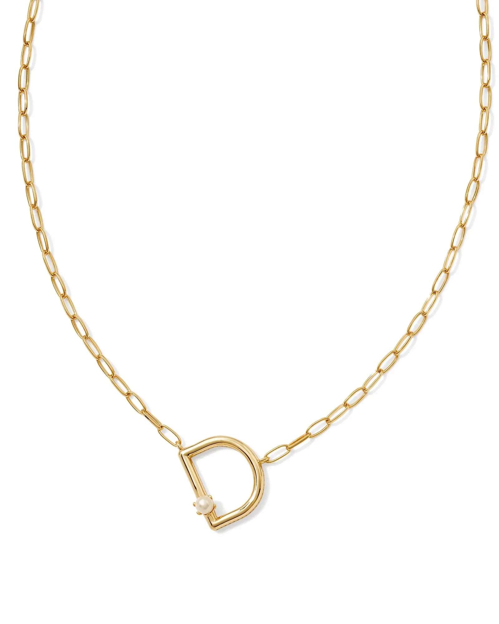 Kendra Scott Pearl Initial Pendant Necklace…