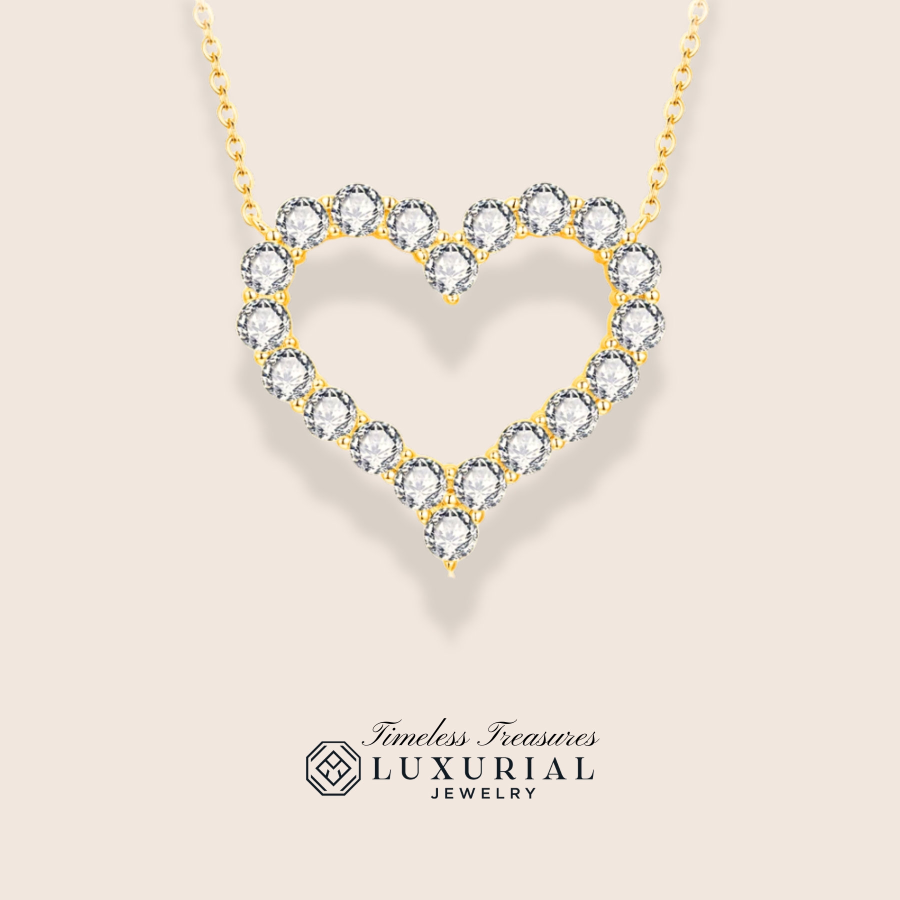 Timeless Love Pendant Moissanite Necklace
