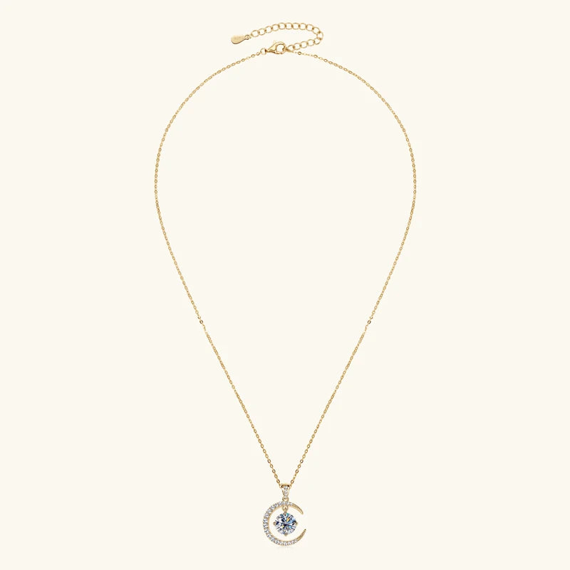 Moonlit Harmony 2CT Moissanite Necklace