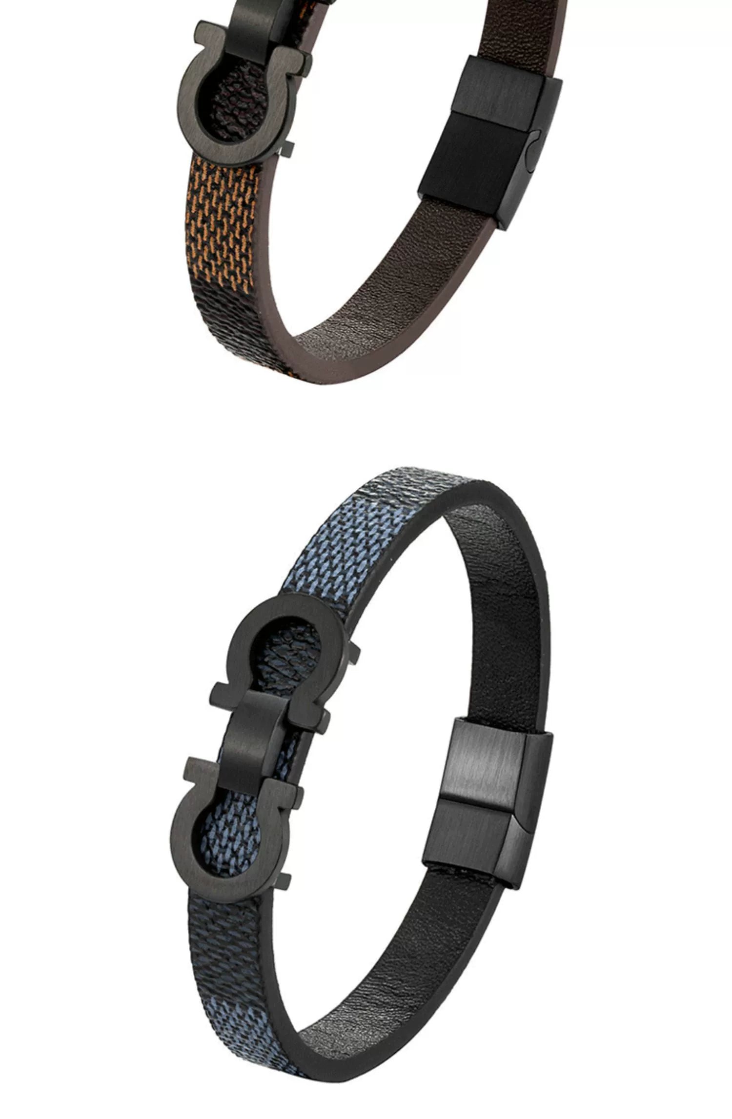 Premium Leather Bracelet with Adjustable Magnetic Clasp