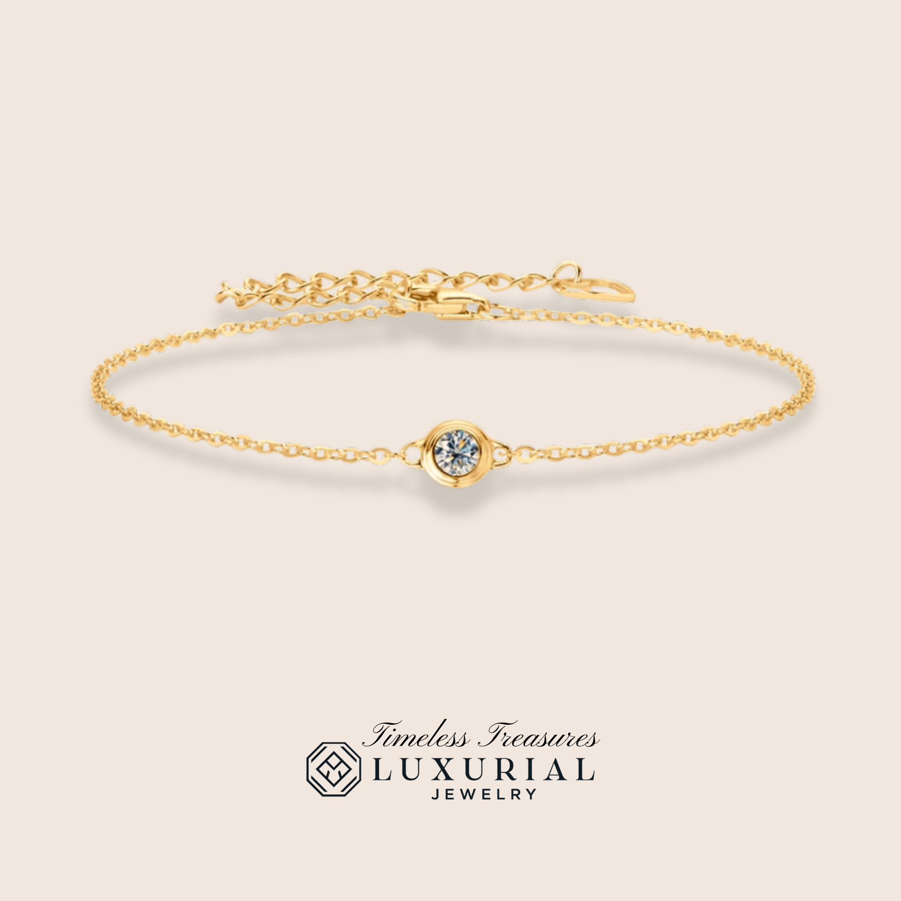 Radiant Round 0.1CT Moissanite Bracelet