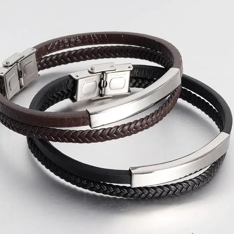 Men's Multilayer Leather Bracelet