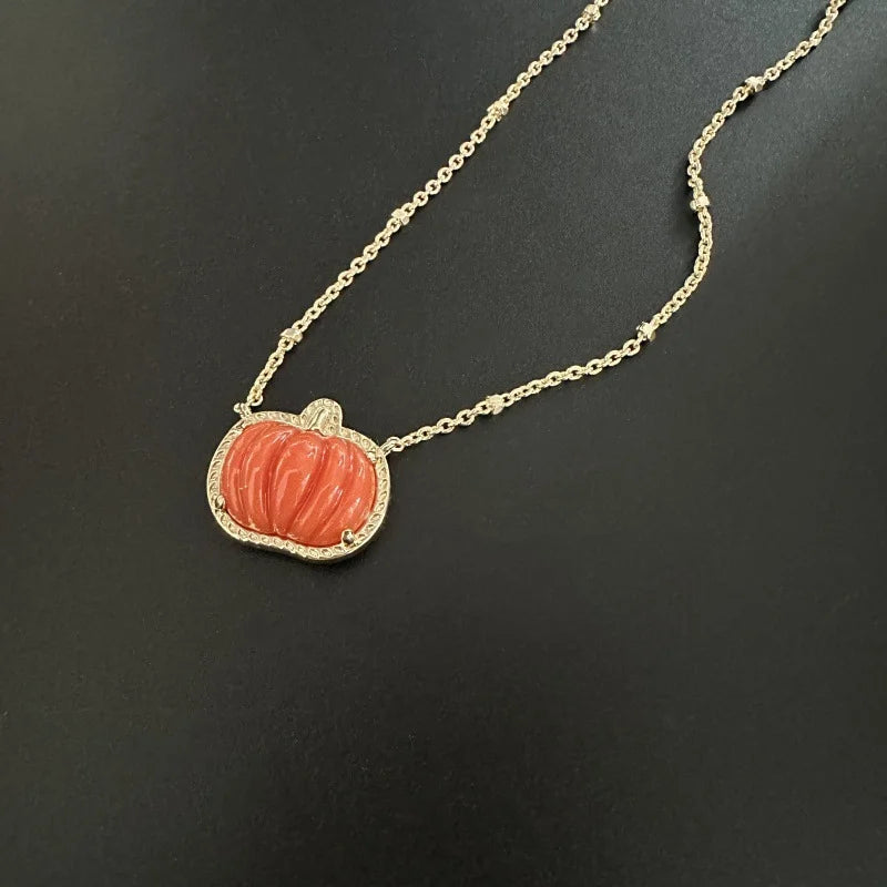 Kendra Scott Halloween Pumpkin Pendant Necklace