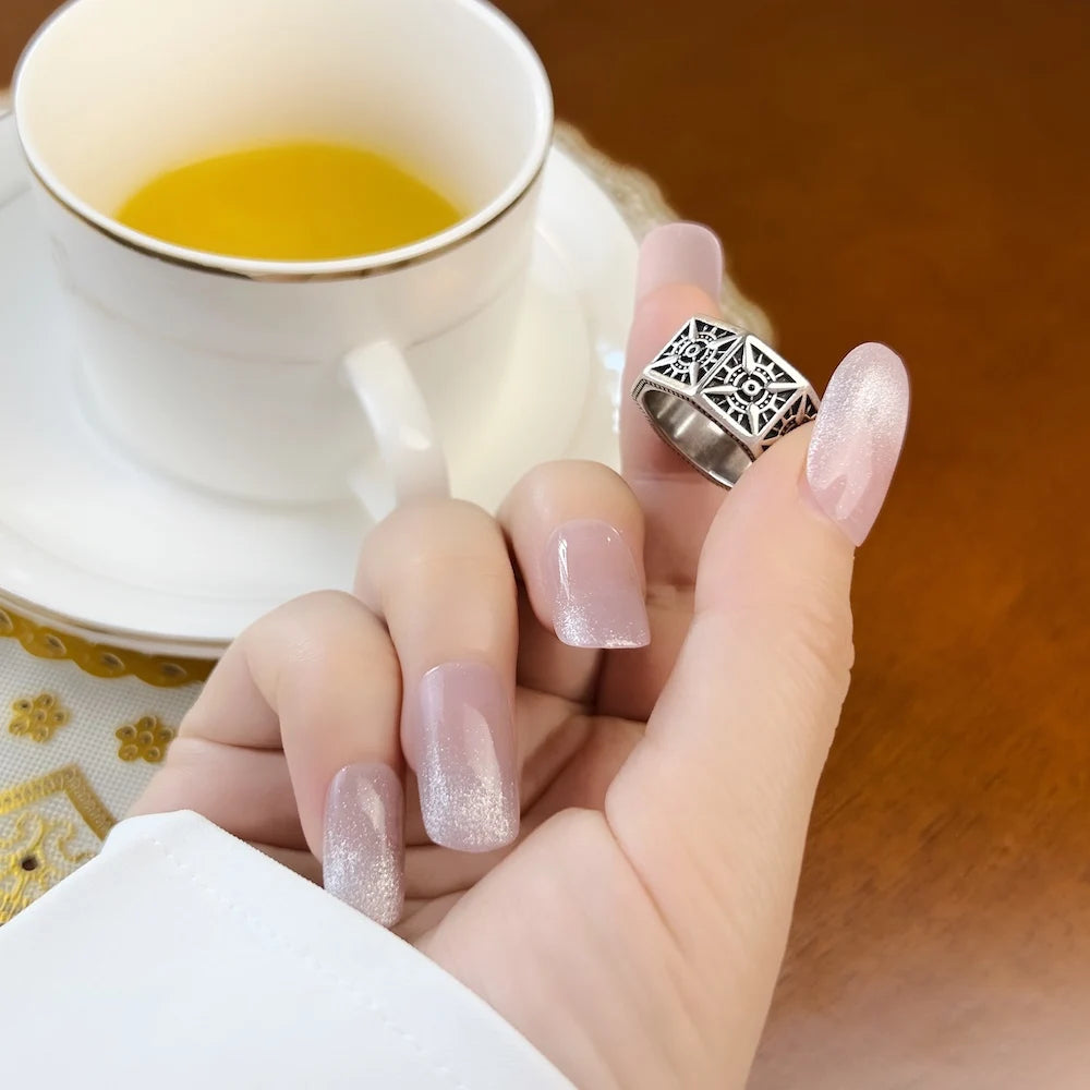 Vintage Compass Black Ring