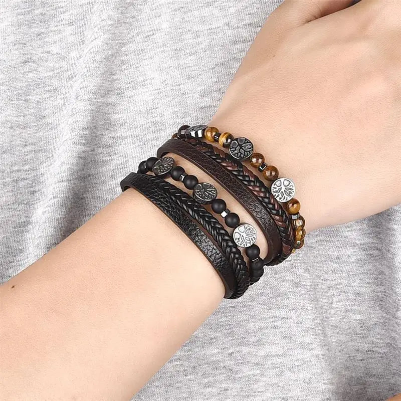 Tree of Life Leather Bracelet