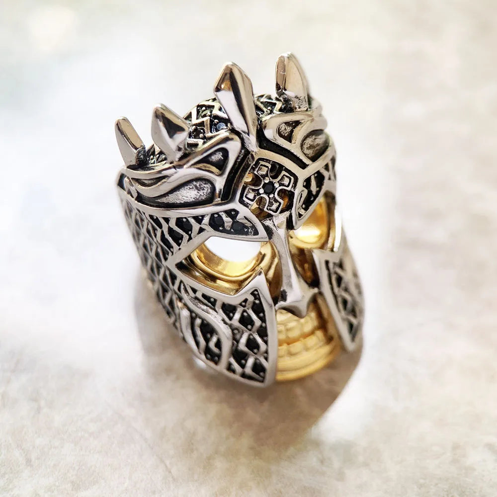 Skull Knight 925 Silver Ring
