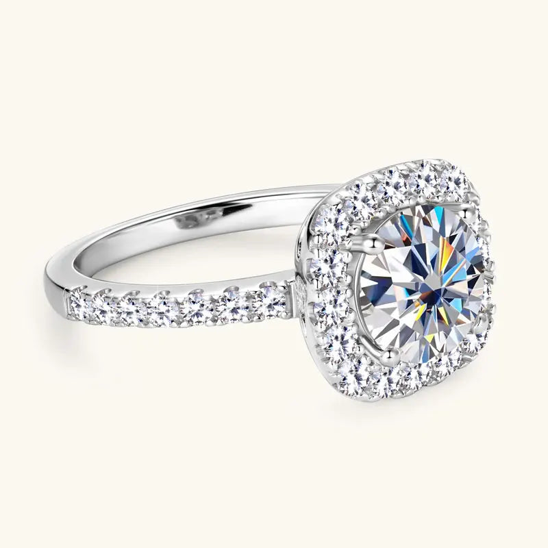 Celestial Love 2CT Moissanite Ring - 925 Sterling Silver