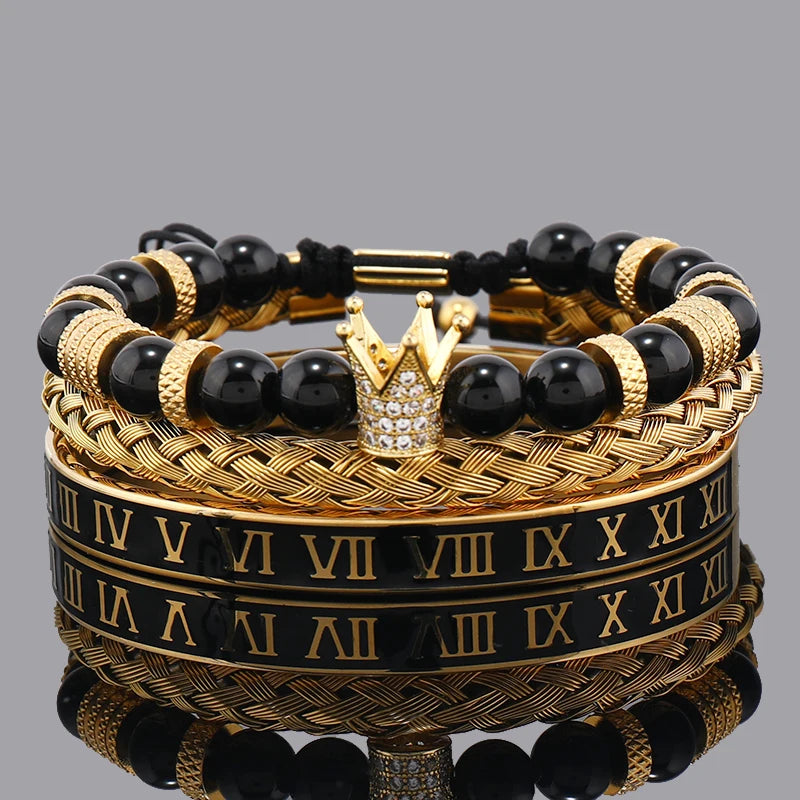 Tiger Stone Crown Bracelet