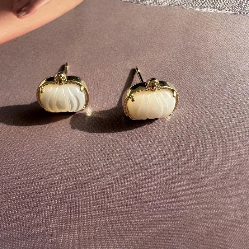 Halloween Pumpkin Pendant Necklace & Earrings Kendra Scott