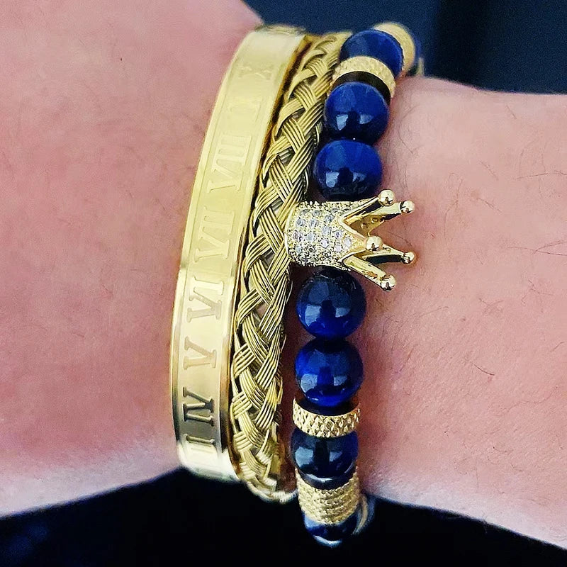 Tiger Stone Crown Bracelet