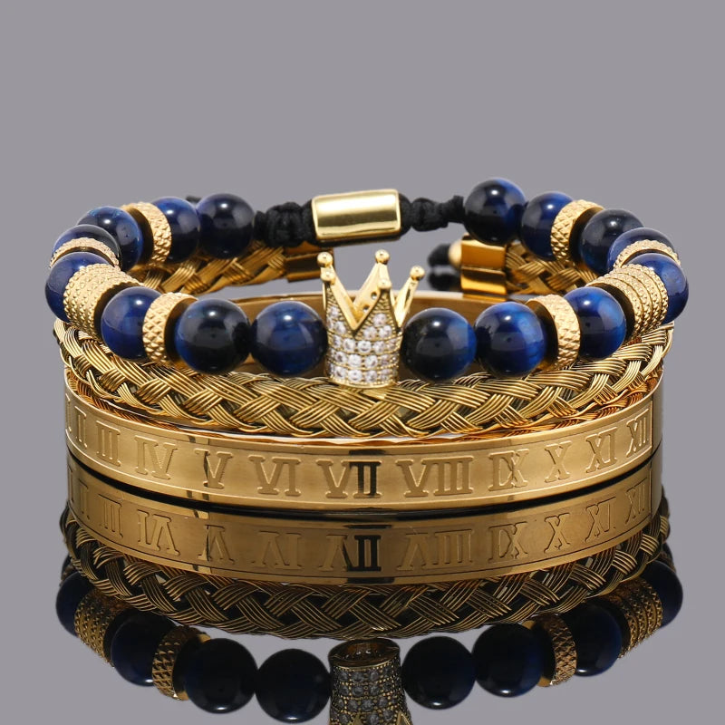 Tiger Stone Crown Bracelet