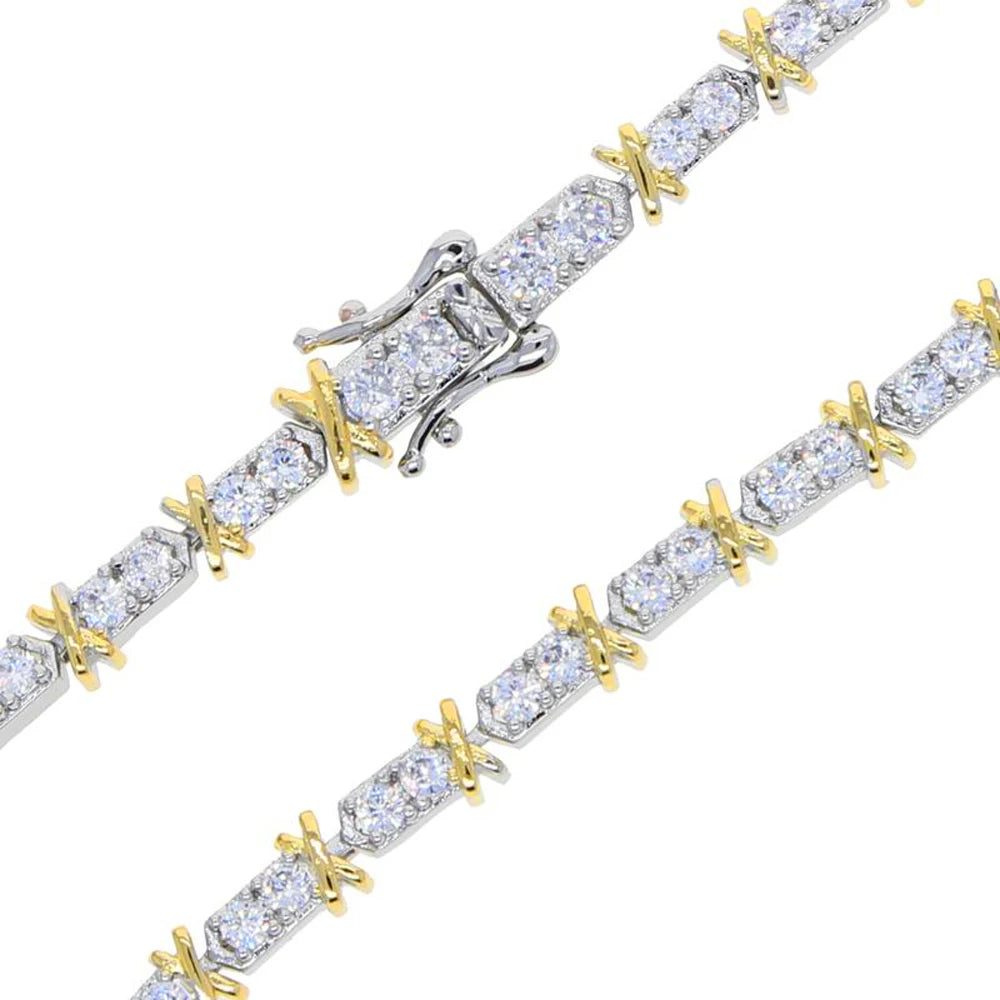 Iced Out Cross Heart Necklace