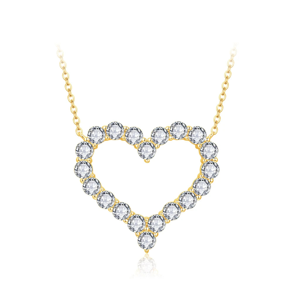 Timeless Love Pendant Moissanite Necklace