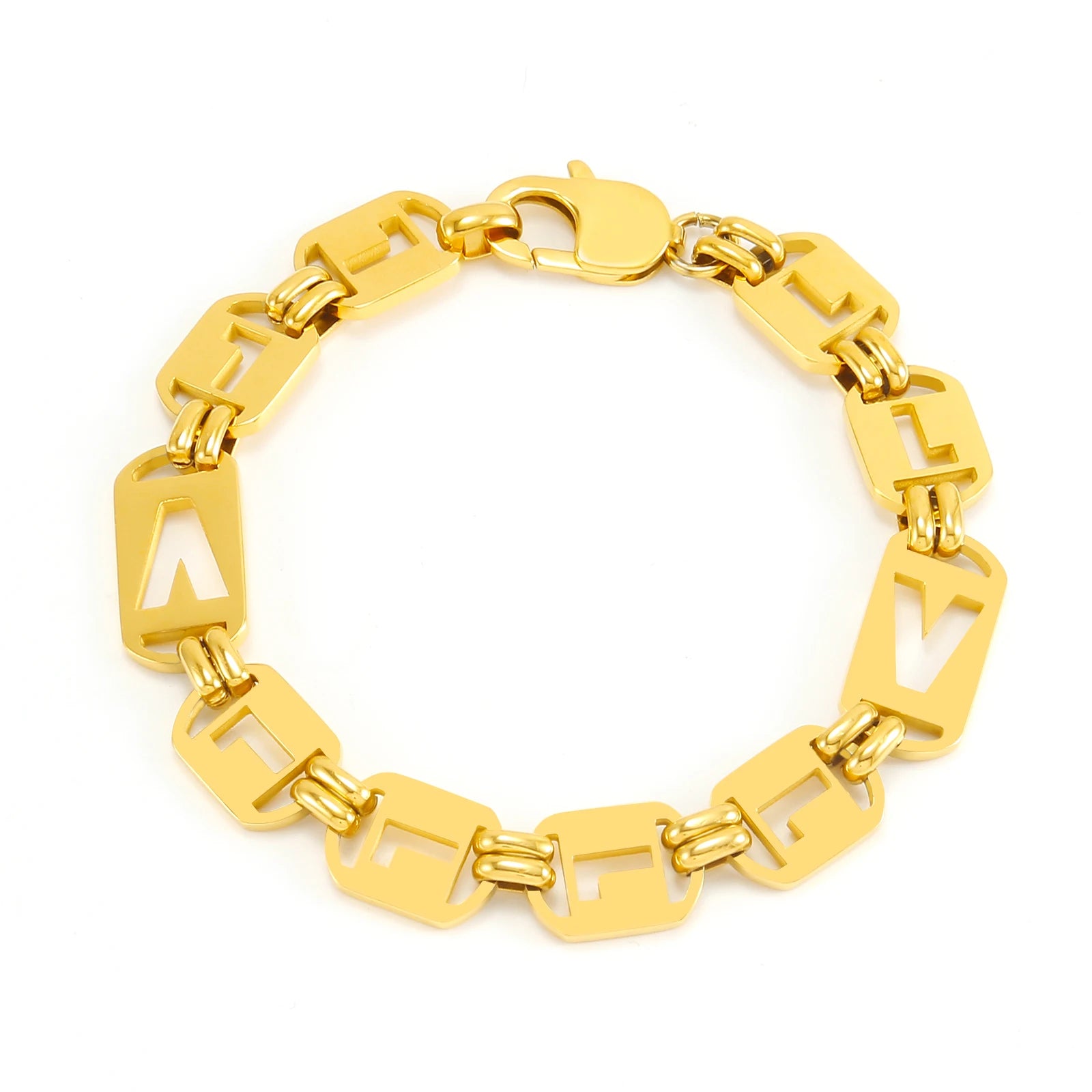 Luxury Gold/Silver LV Chain, Unisex Jewelry Set