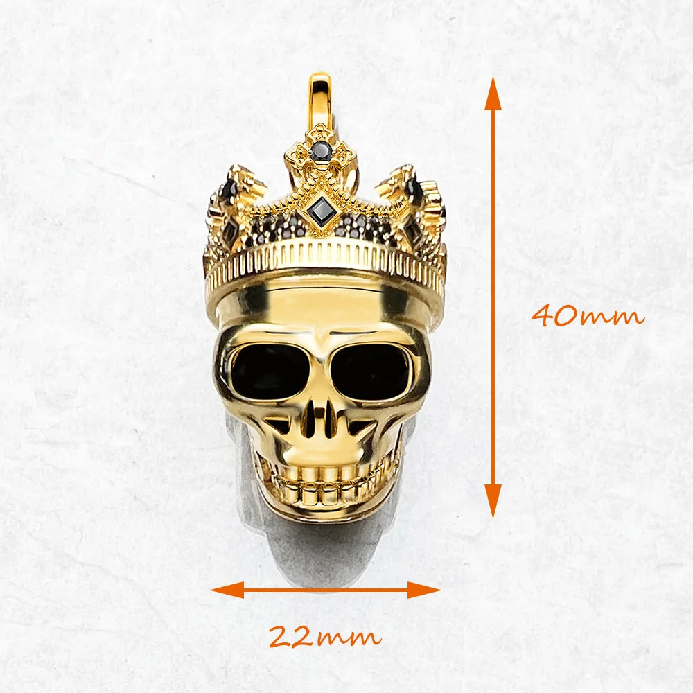 Skull King Crown Pendant