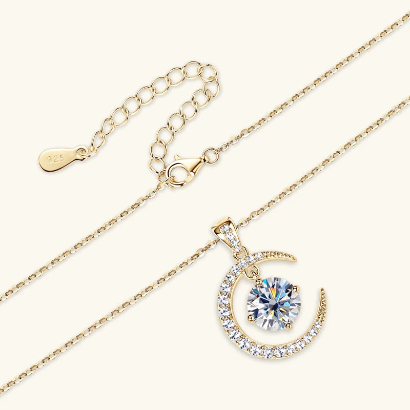 Moonlit Harmony 2CT Moissanite Necklace