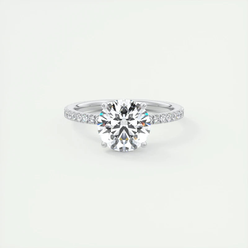 925 Sterling Silver Moissanite Wedding Ring