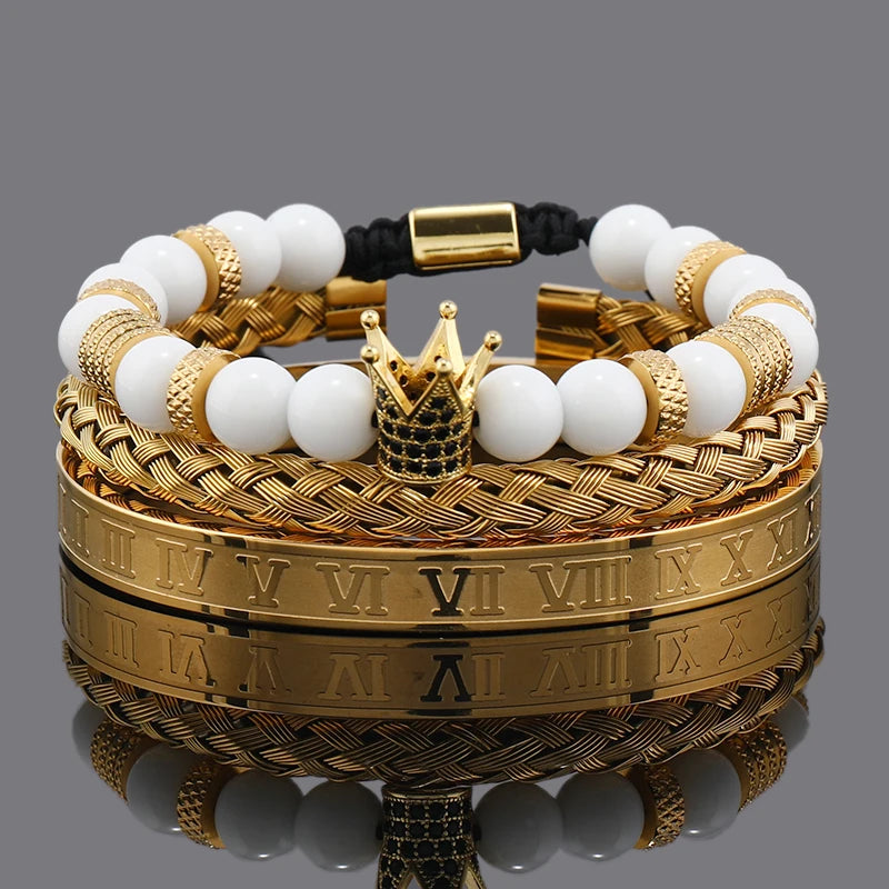 Tiger Stone Crown Bracelet
