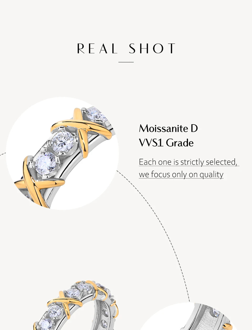 Tiffany XO Moissanite Silver Ring