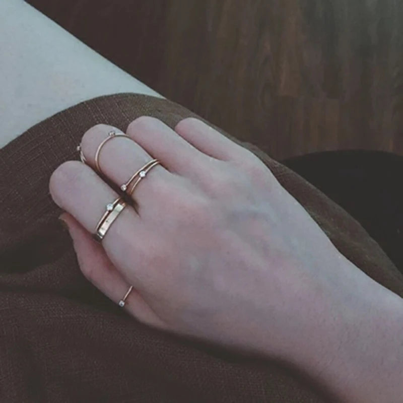 Gold-Filled Boho Handmade Rings – 6 Color Minimalist Stacking Jewelry | Anillos Mujer