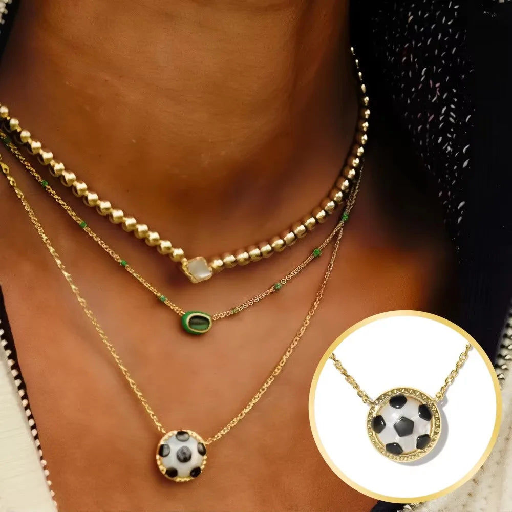 Kendra Scott Ivory Mother-of-Peal Soccer Short Pendant Necklace