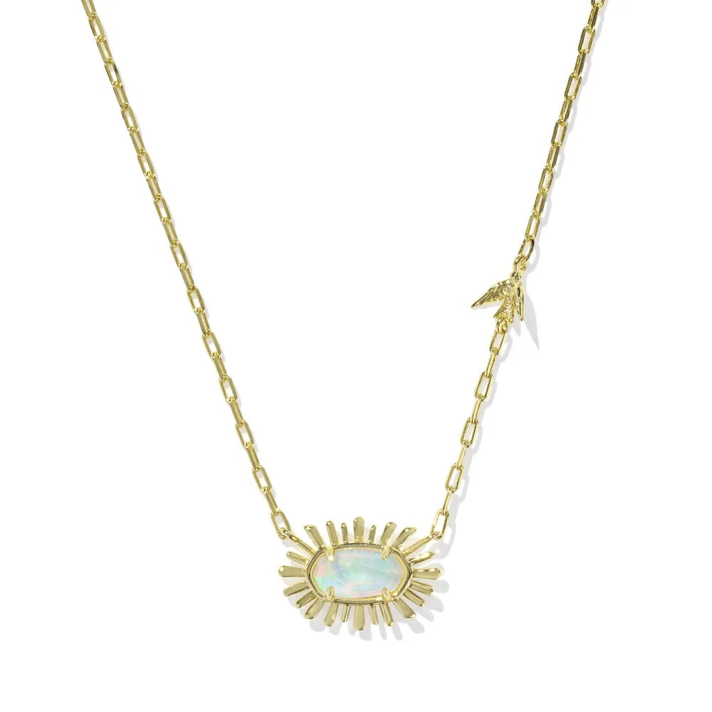 Elisa Bird Gold-Plated Short Pendant Necklace- Kendra Scott