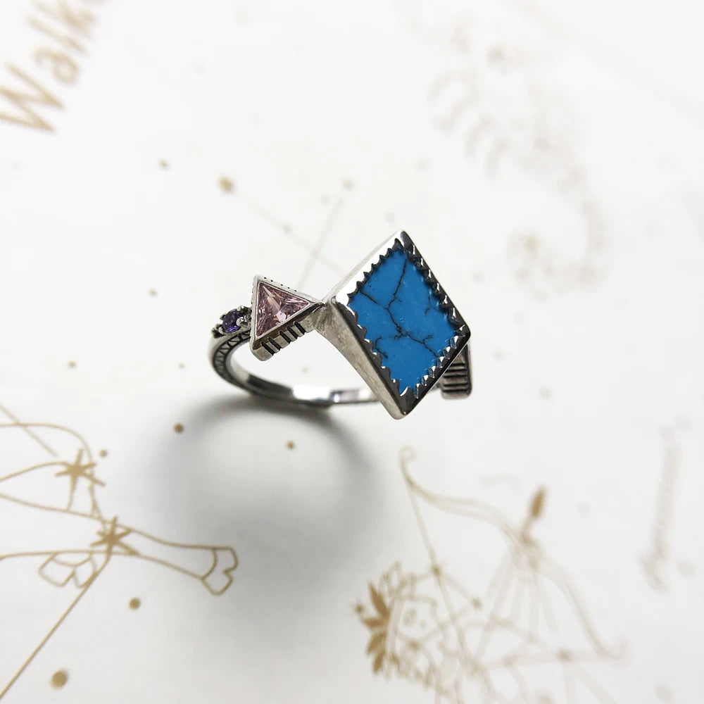 Zig Zag Mother of Pearl Ring